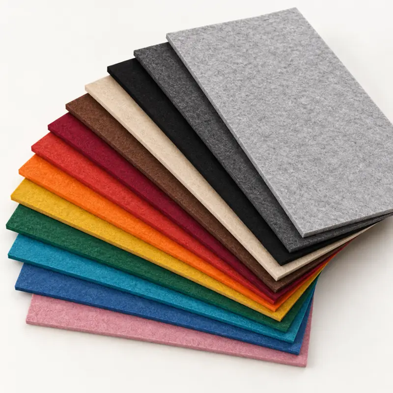 Felt sheets in multiple colors